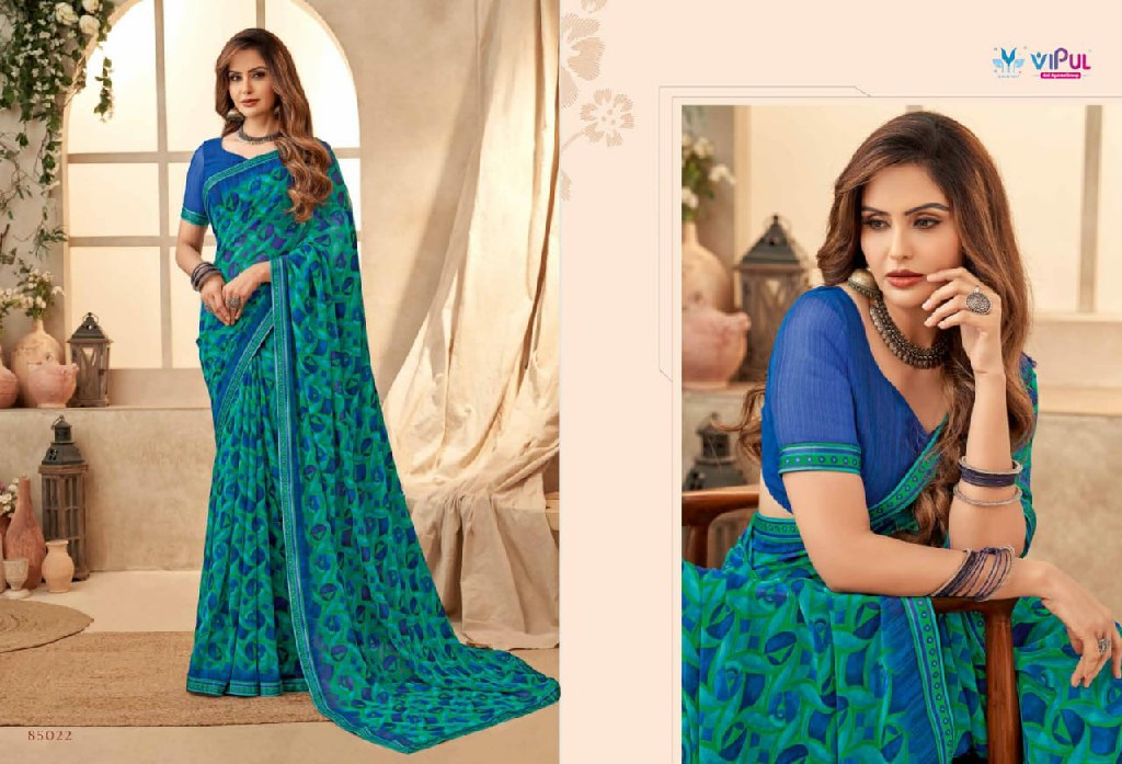 Vipul Sangini Vol-2 Wholesale Georgette Fabrics Indian Sarees