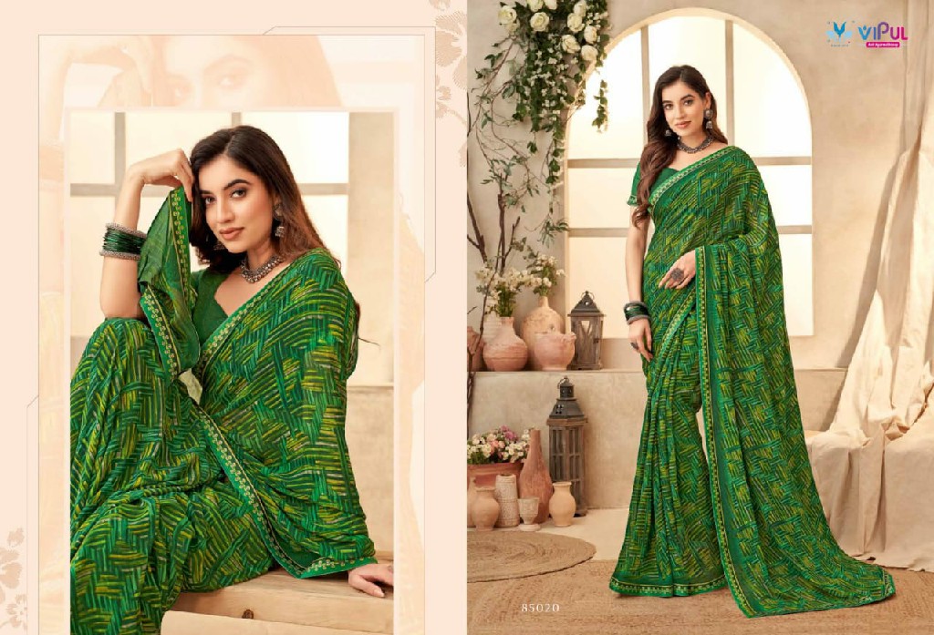 Vipul Sangini Vol-2 Wholesale Georgette Fabrics Indian Sarees