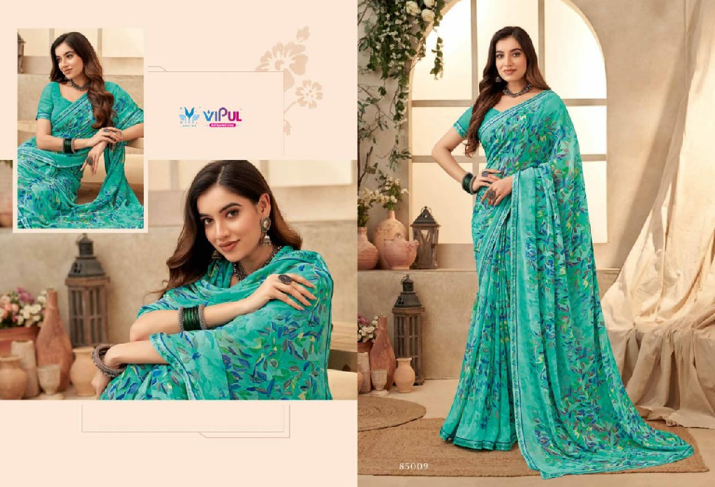 Vipul Sangini Vol-2 Wholesale Georgette Fabrics Indian Sarees