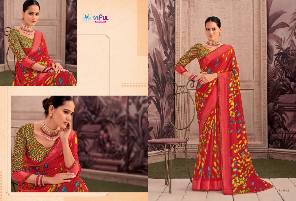 Vipul Shivani Vol-1 Wholesale Georgette Fabrics Ethnic Sarees