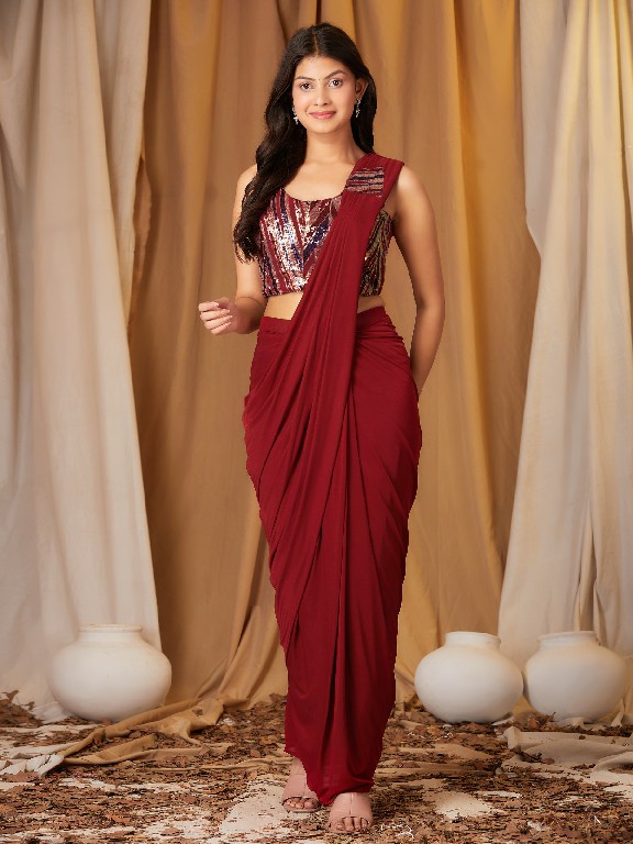 Amoha T253 Wholesale Ready To Wear Sarees