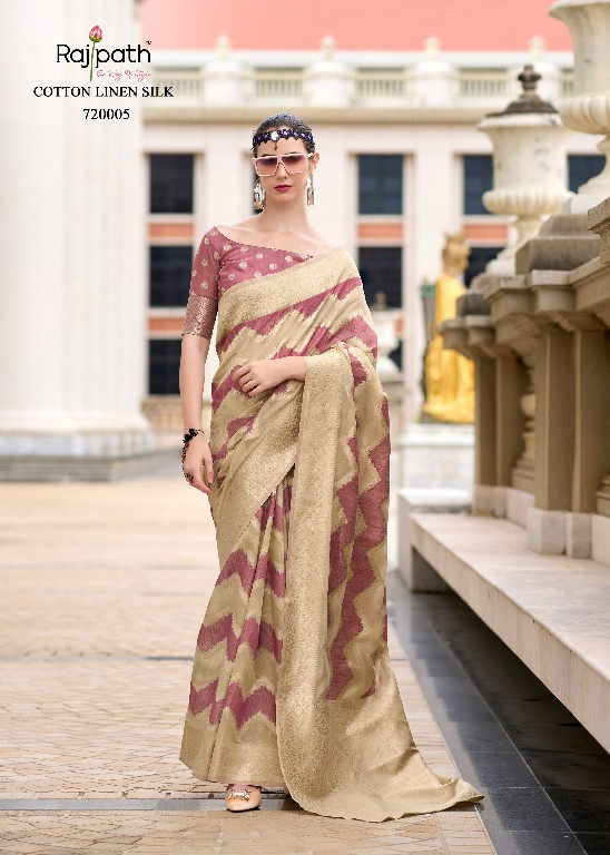 Rajpath Renault Wholesale Cotton Linen Silk Sarees