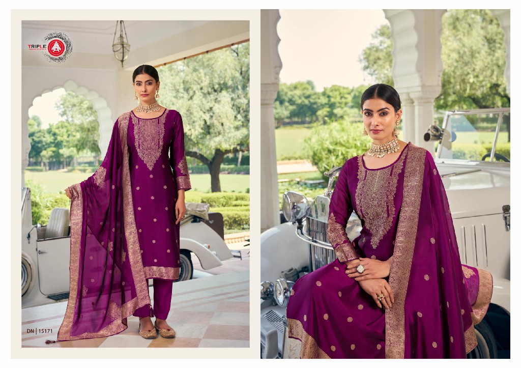 Triple AAA Ride Wholesale Premium Viscose Jacquard Dress Material