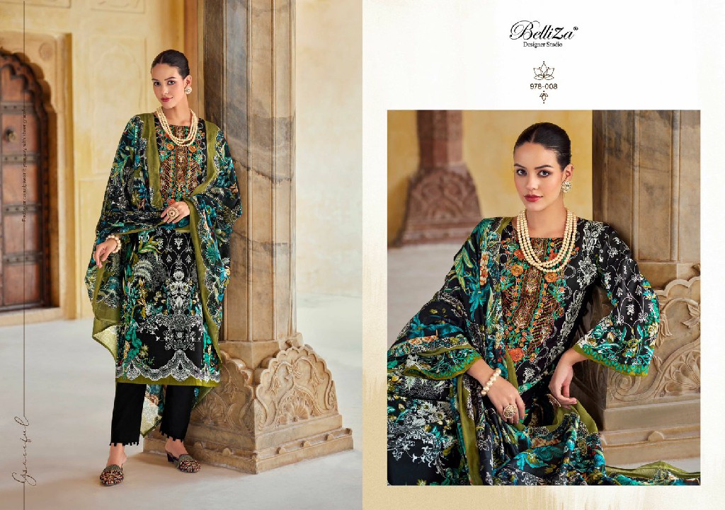 BELLIZA DESIGNER NAIRA VOL 75 COTTON DIGITAL PRINTS MODERN PAKISTANI DRESS