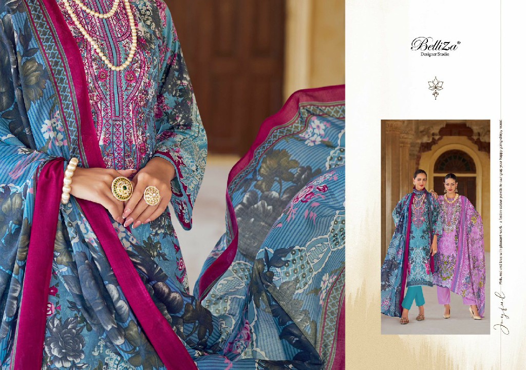 BELLIZA DESIGNER NAIRA VOL 75 COTTON DIGITAL PRINTS MODERN PAKISTANI DRESS