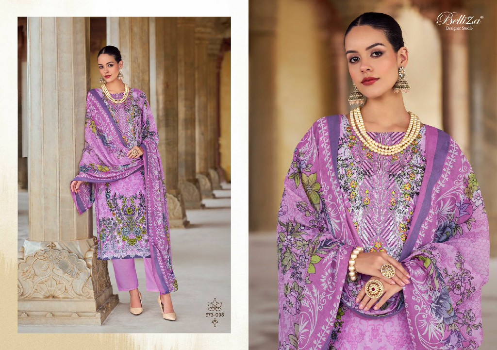 BELLIZA DESIGNER NAIRA VOL 75 COTTON DIGITAL PRINTS MODERN PAKISTANI DRESS