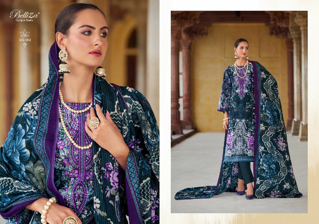 BELLIZA DESIGNER NAIRA VOL 75 COTTON DIGITAL PRINTS MODERN PAKISTANI DRESS