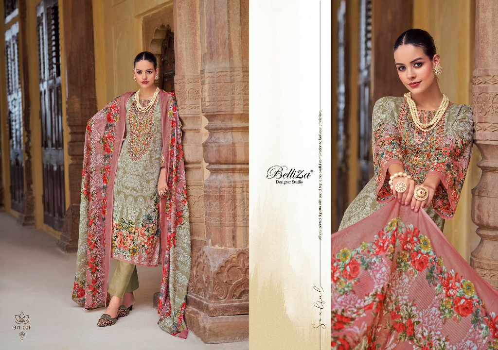 BELLIZA DESIGNER NAIRA VOL 75 COTTON DIGITAL PRINTS MODERN PAKISTANI DRESS
