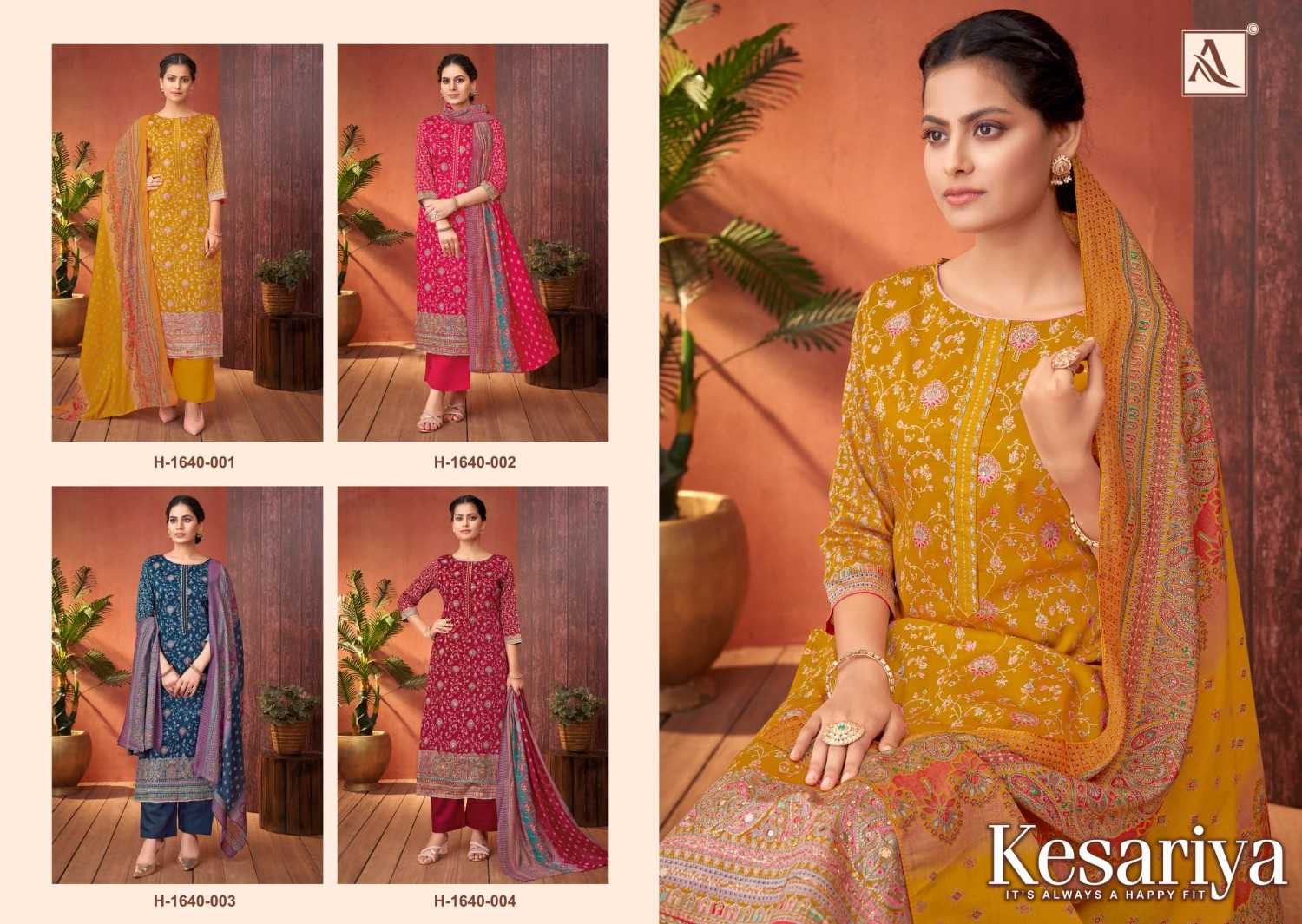 kesariya by alok discharge print modern pakistani unstitch salwar suit