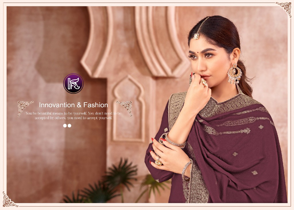 Kala Fashion Surbhi Wholesale Pure Pashmina Jacquard Winter Suits