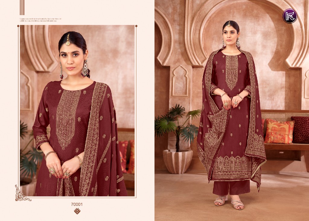 Kala Fashion Surbhi Wholesale Pure Pashmina Jacquard Winter Suits