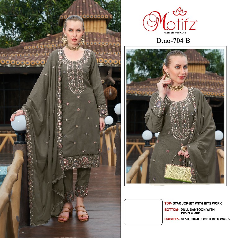 Motifz D.no 704 Wholesale Indian Pakistani Salwar Suits