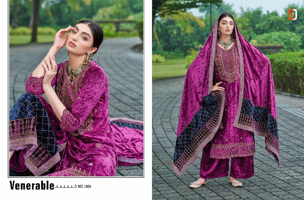 Shraddha Noor Wholesale Pure Velvet With Fancy Work Winter Suits