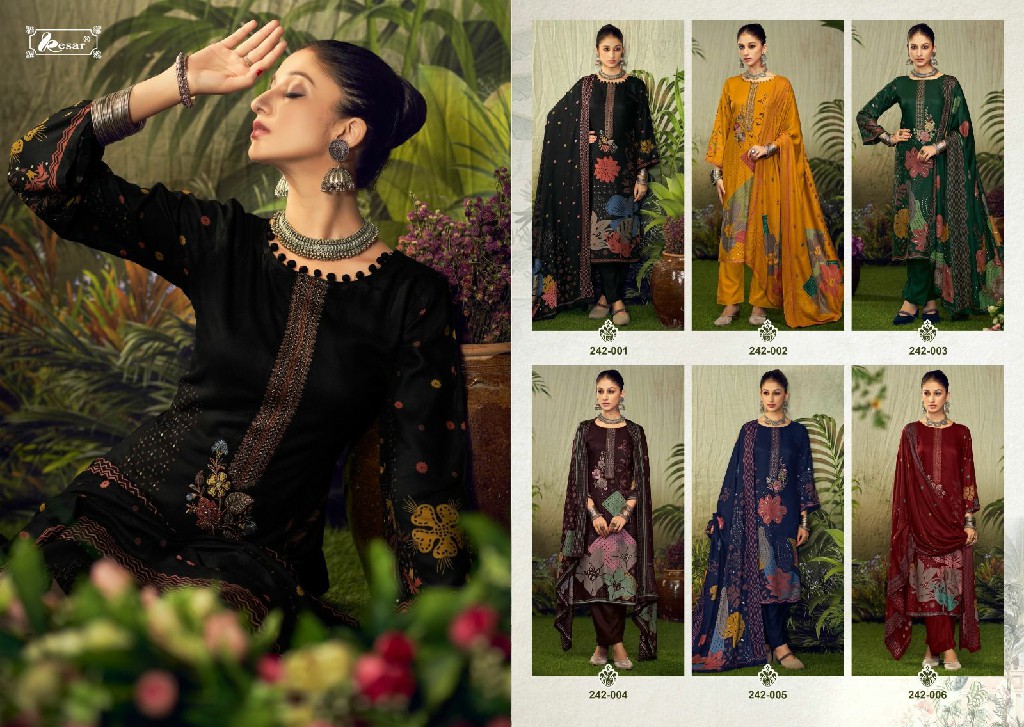 Kesar Saachi Sagun Wholesale Pure Viscose Pashmina With Embroidery Dress Material
