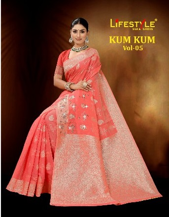 Lifestyle Kum Kum Vol-5 Wholesale Ethnic Sarees