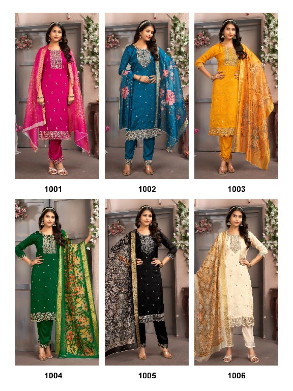 Krishna Dulhari Vol-1 Wholesale Straight Cut Top With Pant And Dupatta