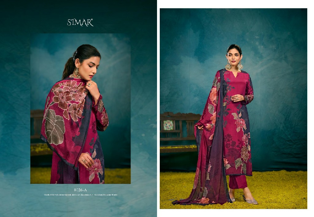 Glossy Simar Jhalak Wholesale Natural Crepe With Handwork Suits