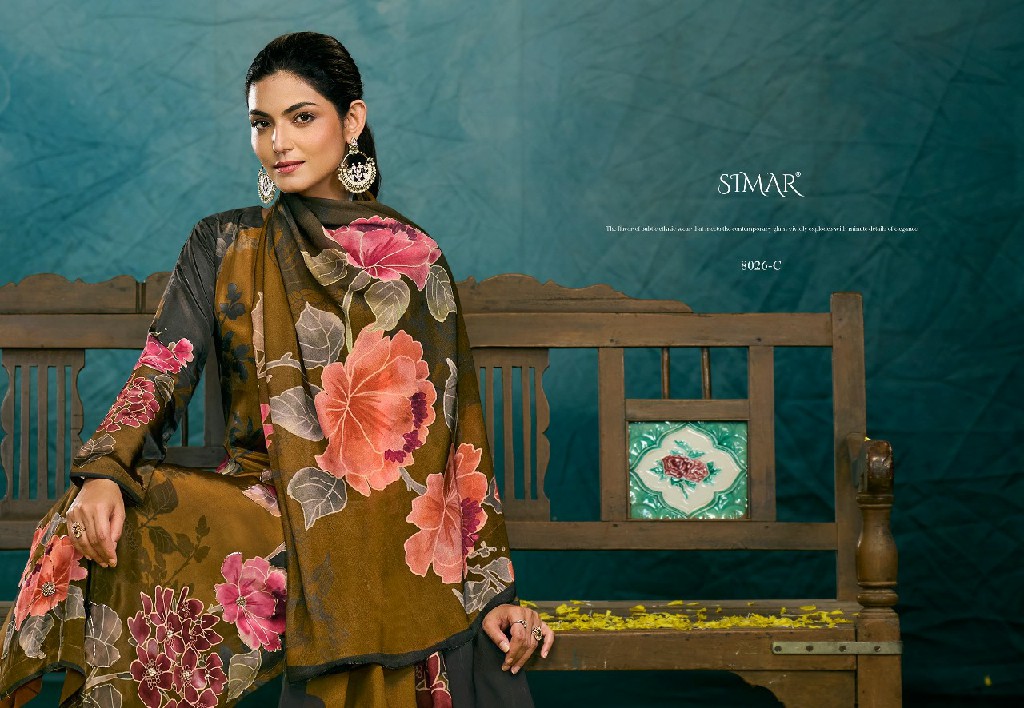 Glossy Simar Jhalak Wholesale Natural Crepe With Handwork Suits