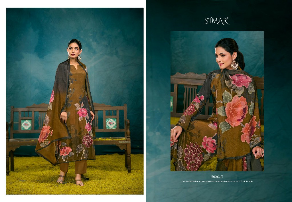 Glossy Simar Jhalak Wholesale Natural Crepe With Handwork Suits