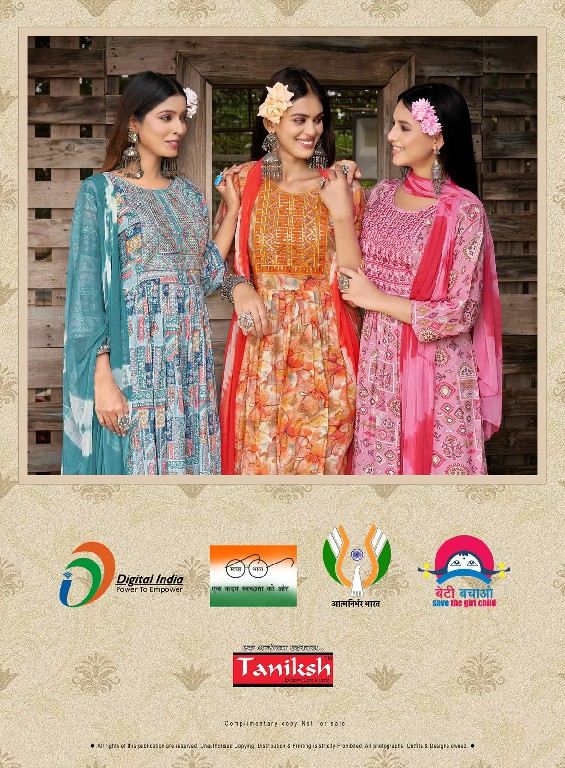 TANIKSH SRIJA VOL 10 FULL STITCH ANARKALI KURTI PANT DUPATTA COLLECTION
