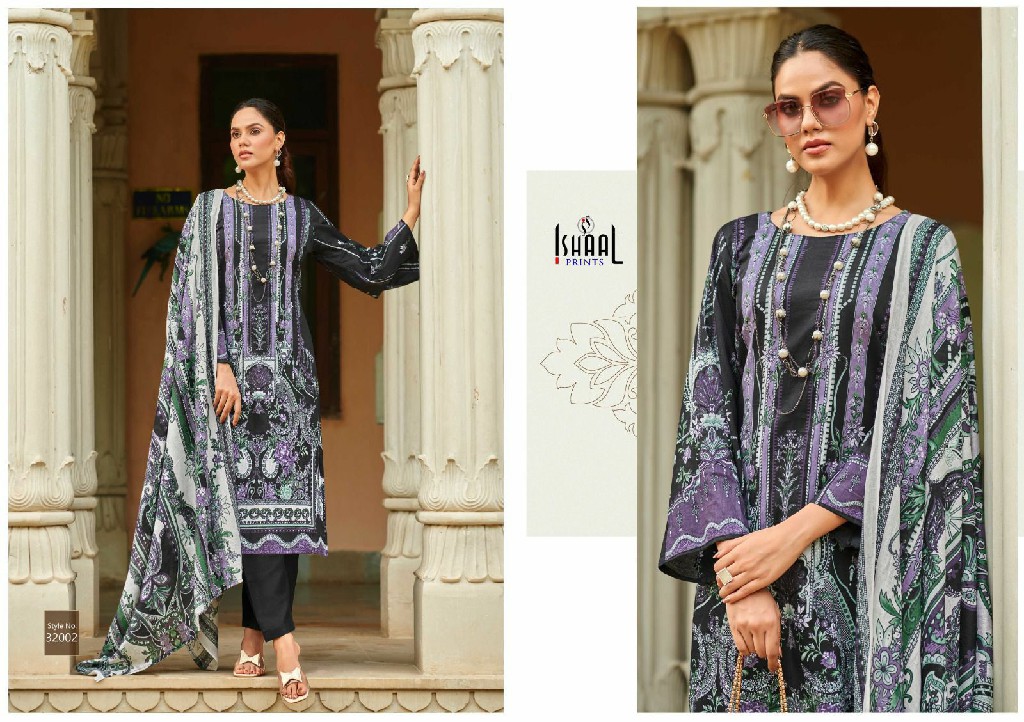 Ishaal Gulmohar Combo 2024 Wholesale Pure Lawn With Dupatta Dress Material