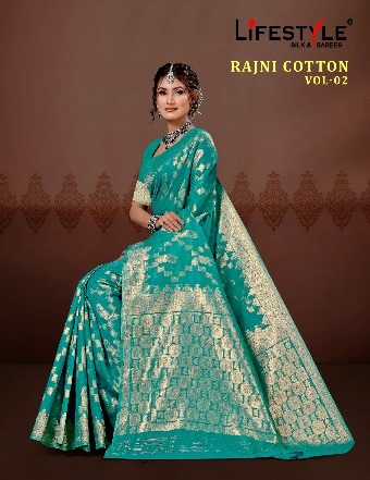 Lifestyle Rajni Cotton Vol-2 Wholesale Ethnic Sarees