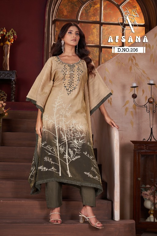 Afsana Kaftan 206 Wholesale Kaftan With Pant Collection