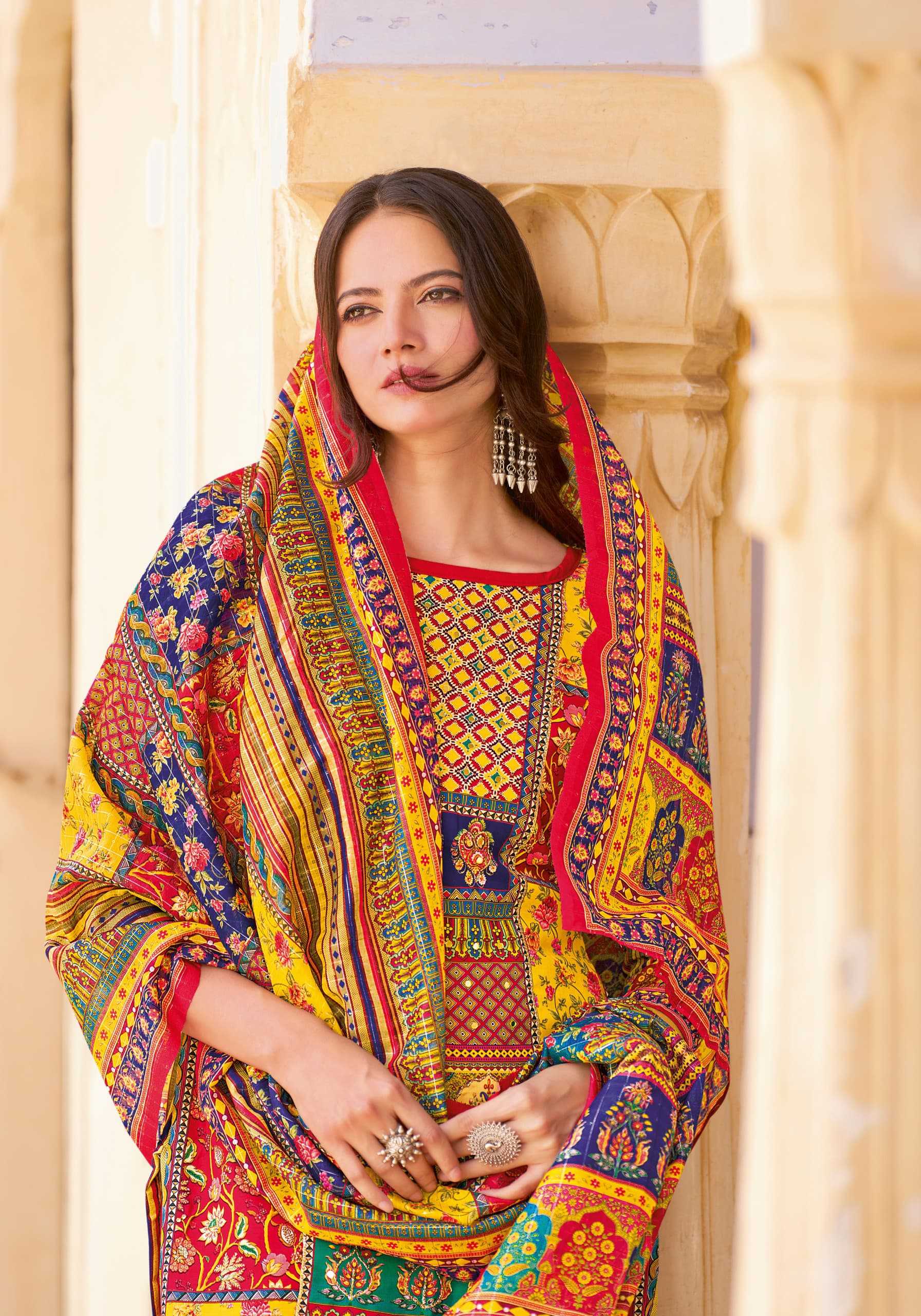 bella vol 11 by alok muslin print regular wear pakistani ladies suit