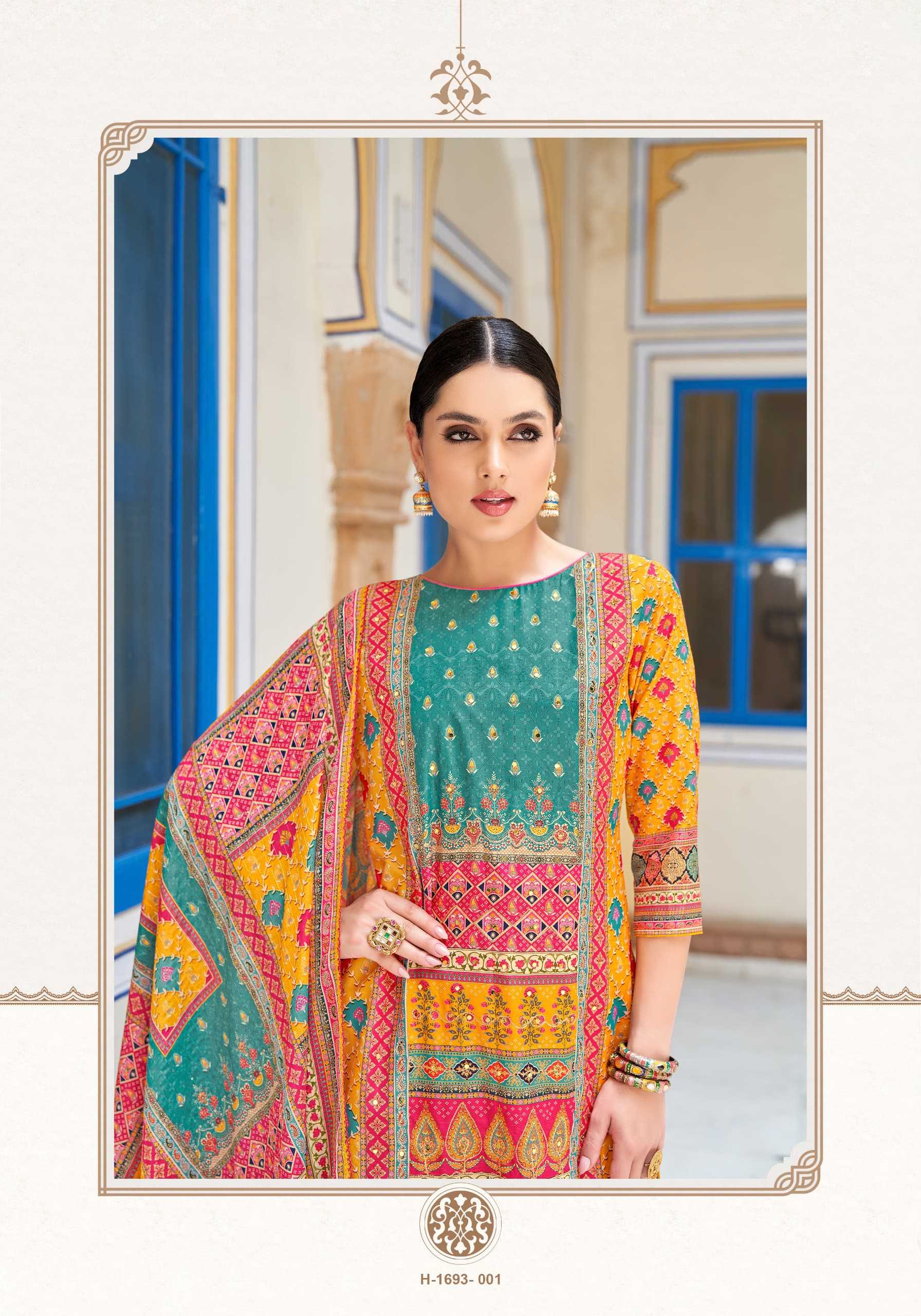 bella vol 11 by alok muslin print regular wear pakistani ladies suit