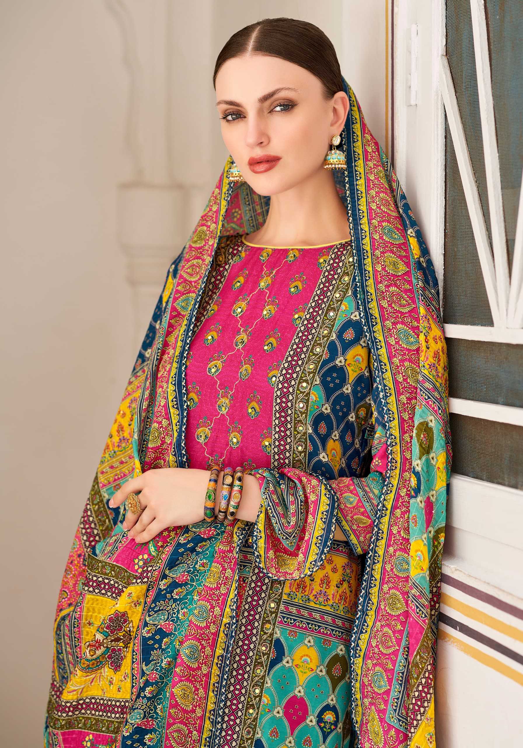 bella vol 11 by alok muslin print regular wear pakistani ladies suit