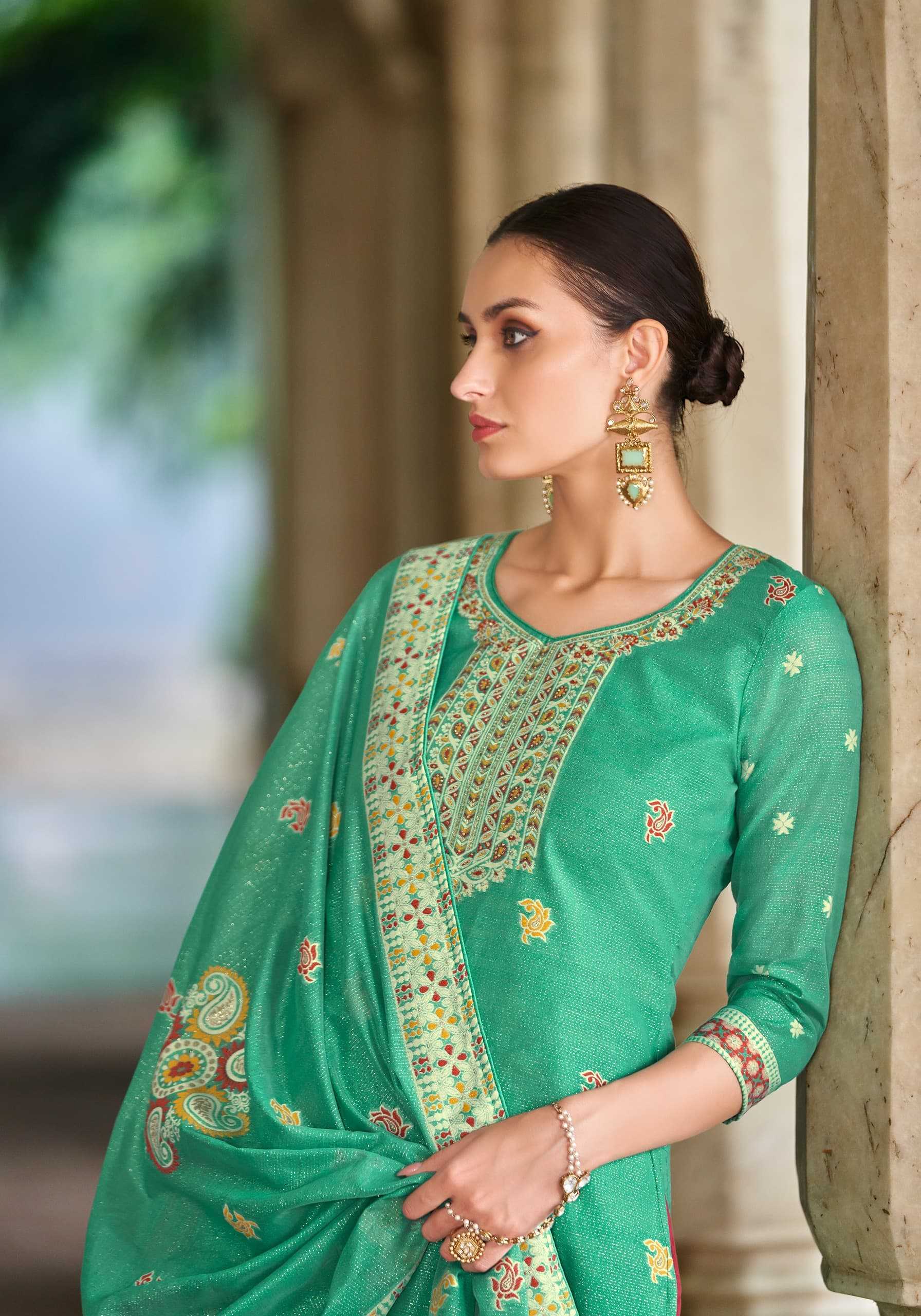 festive fair by alok jacquard weaving pattern pakistani 3pcs dress