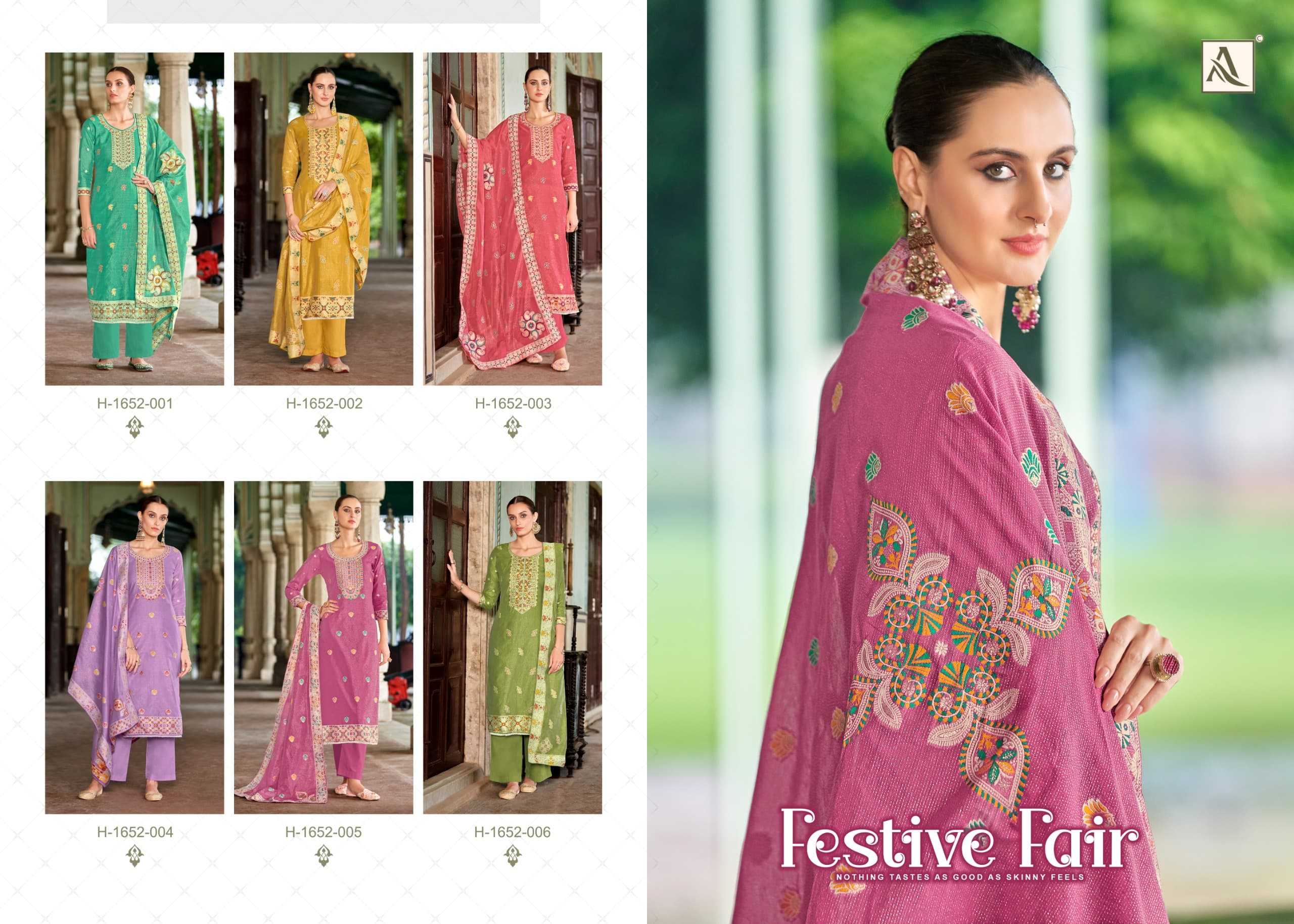 festive fair by alok jacquard weaving pattern pakistani 3pcs dress