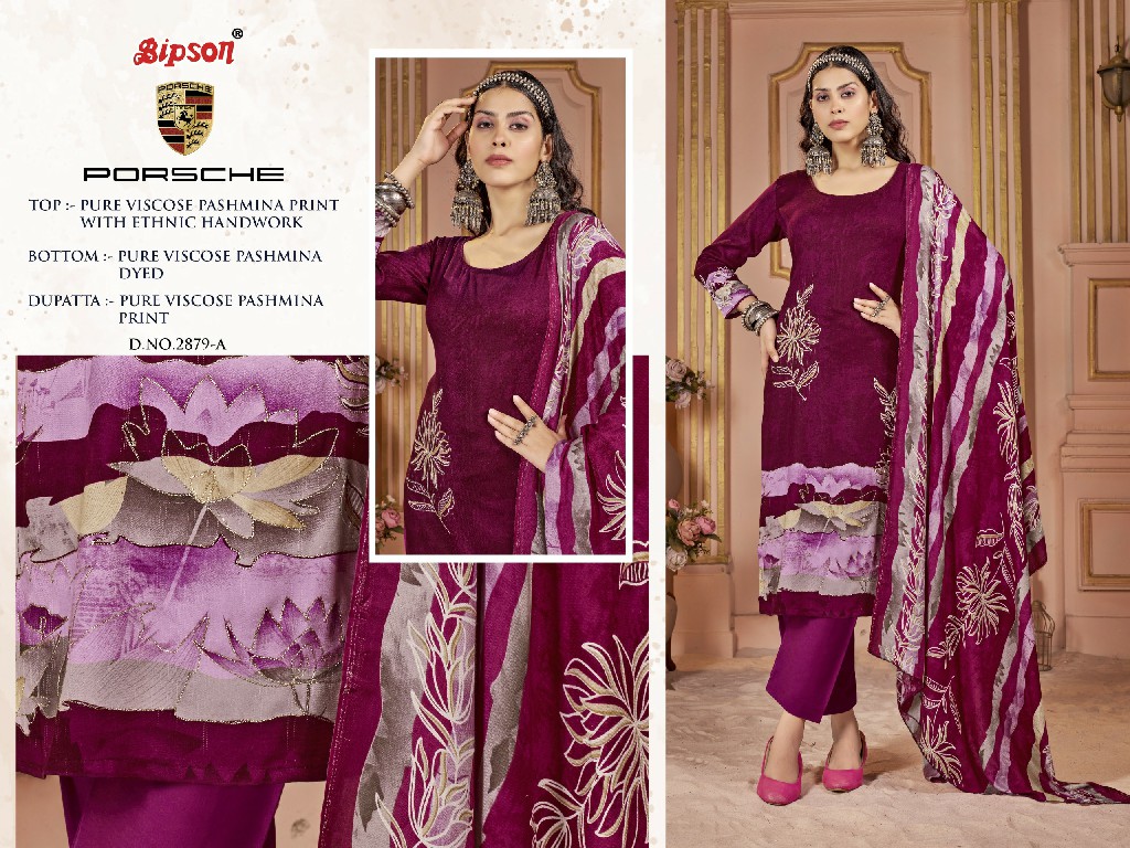 porsche 2879 by bipson prints viscose pashmina winter collection suits