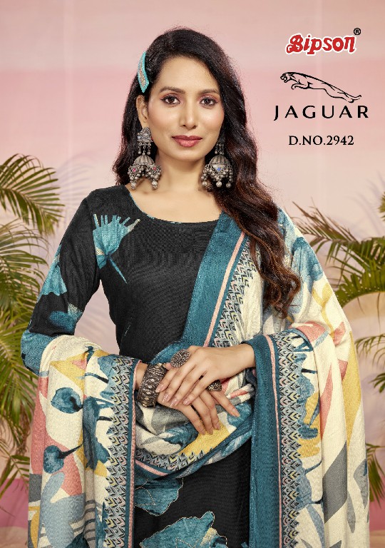 Bipson Jaguar 2942 Wholesale Pure Viscose Pashmina Winter Dress Material