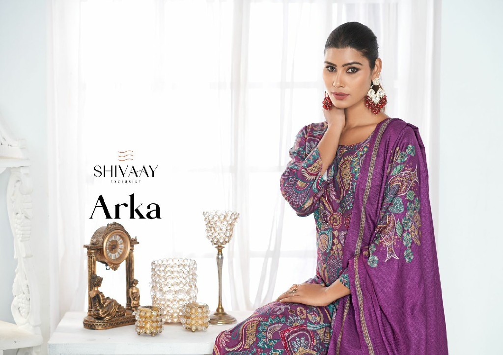 Shivaay Arka Wholesale Pure VIscose Pashmina With Handwork Winter Suits