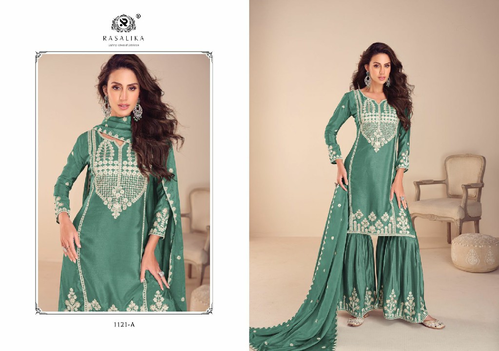 Rasalika Mehfil Wholesale Real Chinon Silk Free Size Stitched Suits