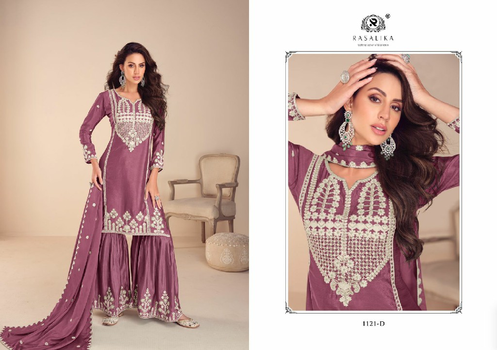 Rasalika Mehfil Wholesale Real Chinon Silk Free Size Stitched Suits