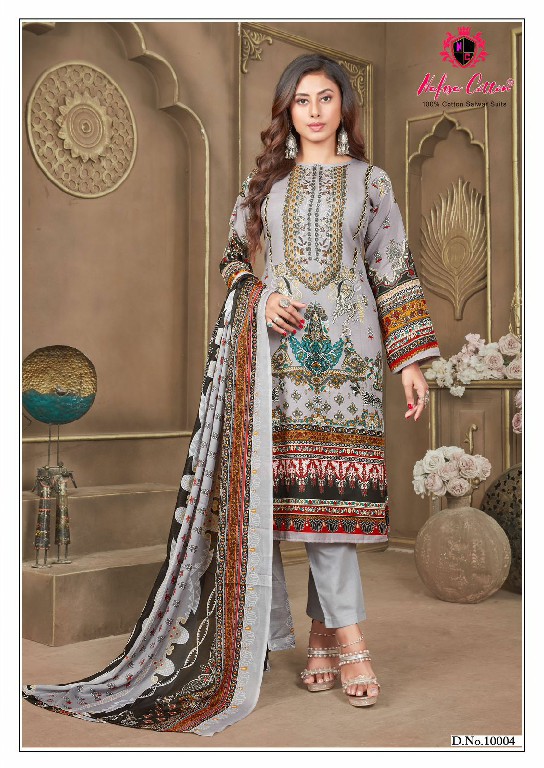 NAFISA SAFINA KARACHI SUITS VOL 10 PAKISTANI CASUAL WEAR DRESS MATERIAL