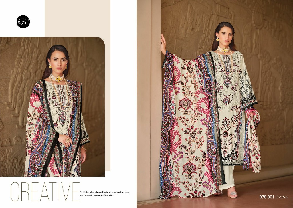 BELLIZA DESIGNER NAIRA VOL 76 COTTON DIGITAL PRINTS MODERN PAKISTANI DRESS