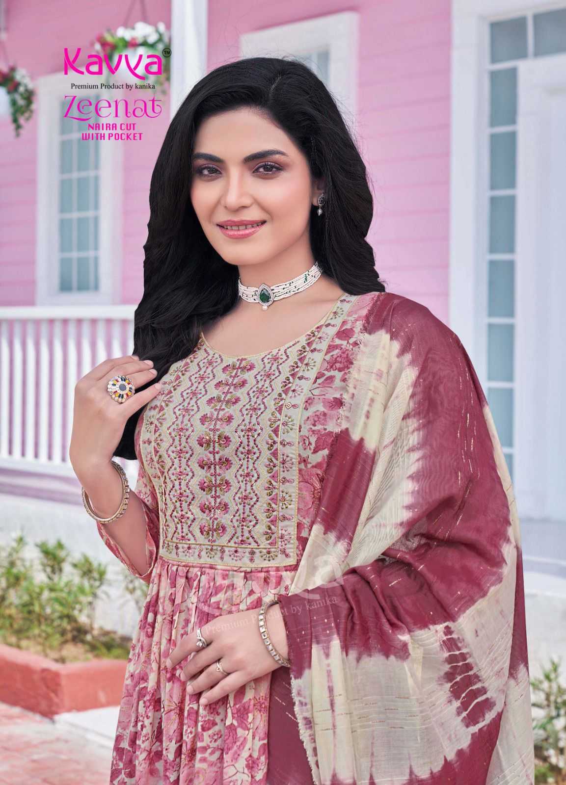 KAVYA PRESENTS ZEENAT VOL 23 CLASSY NAYRA CUT CAPSULE FOIL PRINT FULL STITCH BIG SIZE SALWAR SUIT