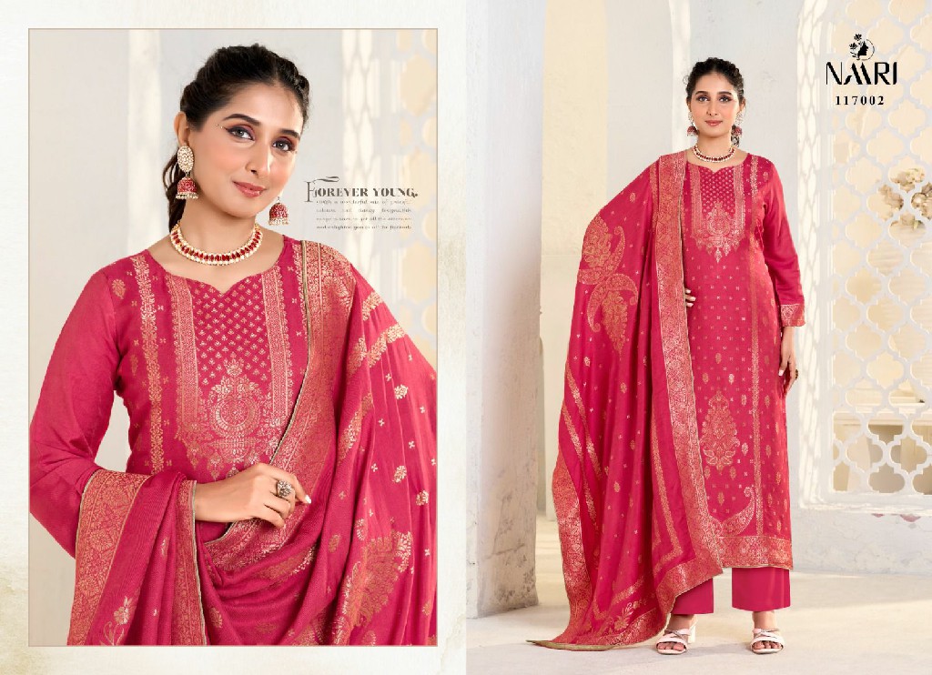 gulistan by naari viscose pashmina jacquard winter collection suits