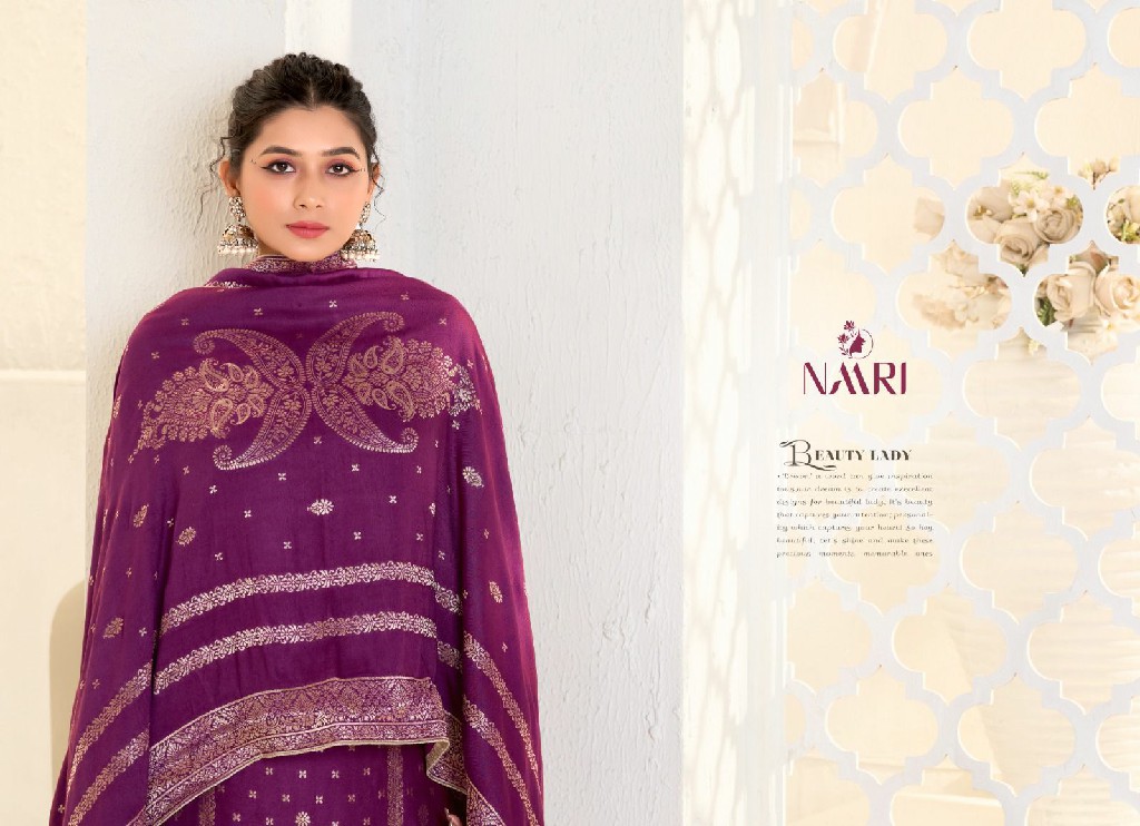 gulistan by naari viscose pashmina jacquard winter collection suits