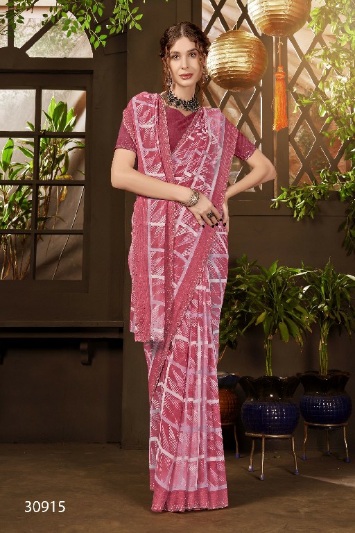 Vallabhi Vilokita Vol-1 Wholesale Abstract Print Georgette Fabrics Sarees