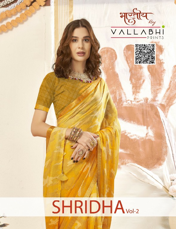 Vallabhi Shridha Vol-2 Wholesale Georgette Fabrics Ethnic Sarees