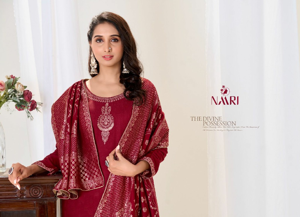 Naari Glori Wholesale Pure Pashmina With Handwork Winter Suits