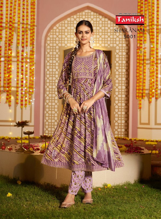 SHARANAM VOL 5 BY TANIKSH HIT DESIGN NAYRA CUT RAYON FULLY STITCH SALWAR SUIT