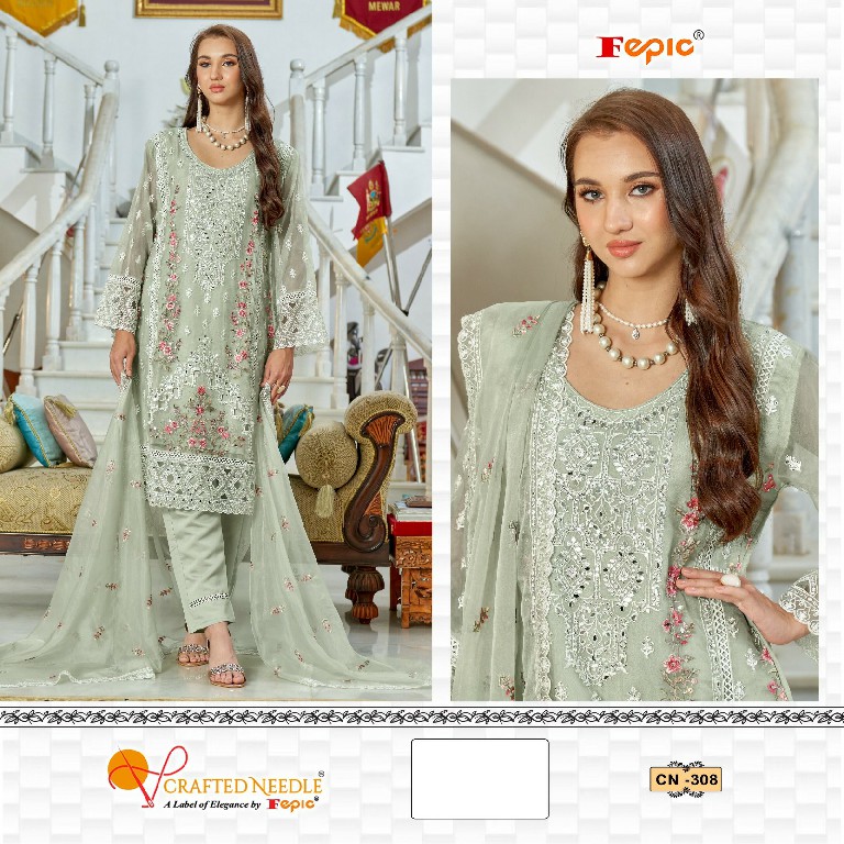 Fepic Crafted Needle CN-308 Wholesale Readymade Indian Pakistani Suits