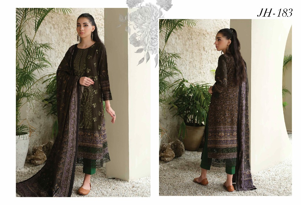 Johra Anmol Embroidered Printed Winter Collection With Printed Shawl
