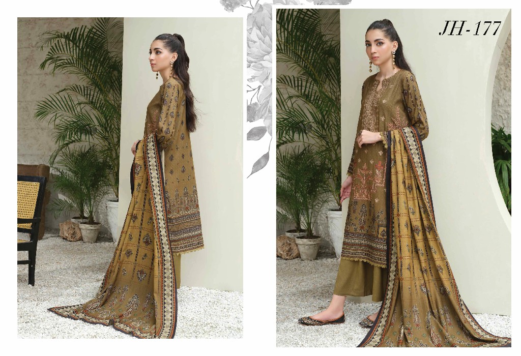 Johra Anmol Embroidered Printed Winter Collection With Printed Shawl