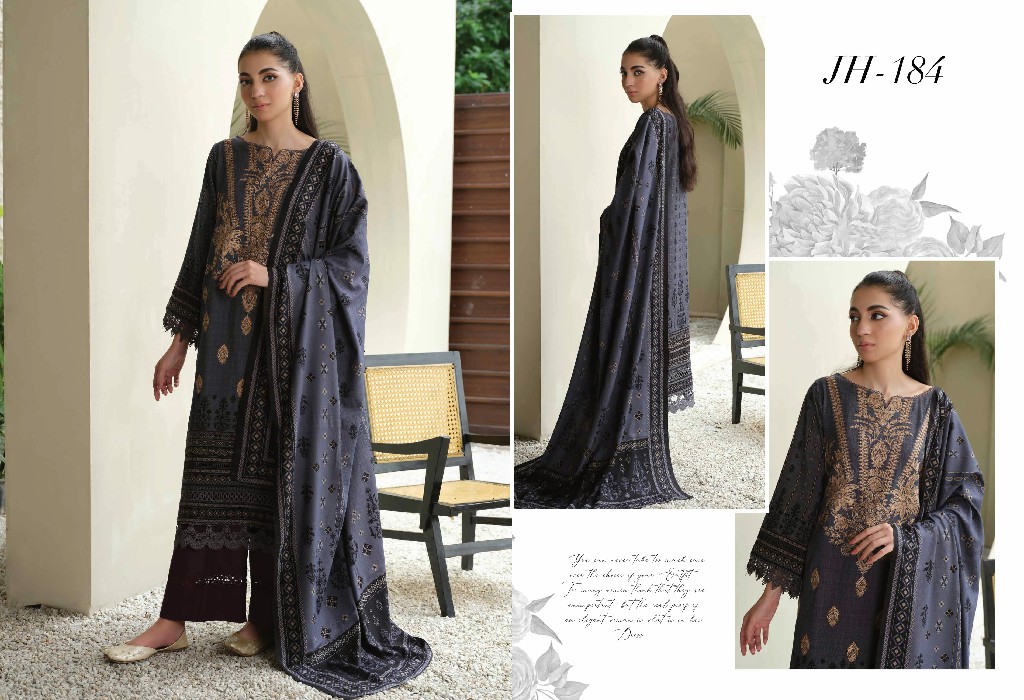 Johra Anmol Embroidered Printed Winter Collection With Printed Shawl